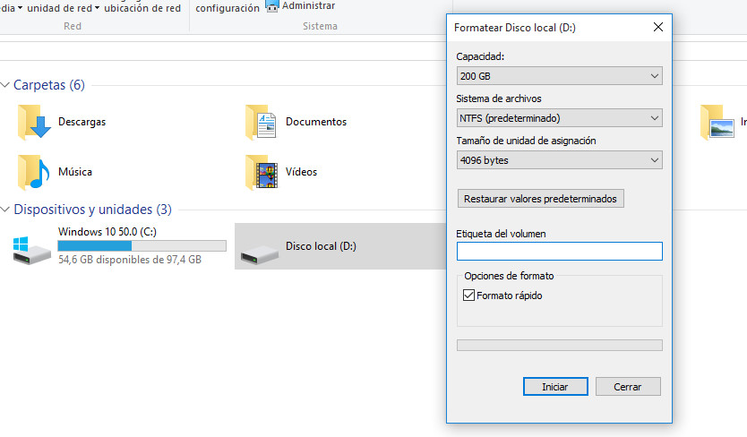 Formateando pendrive 2